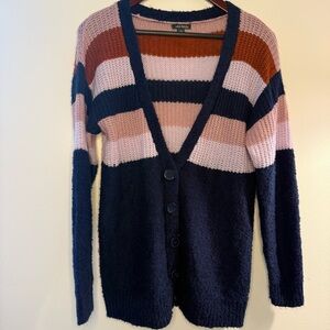 Wild Fable Multicolor Striped Cardigan